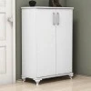Jack Megapap melamine shoe cabinet in white color 72x32.5x100cm.