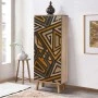 Soho Megapap melamine shoe cabinet in sonoma color 50x38x135cm.