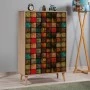 Soho Megapap melamine shoe cabinet in sonoma color 80x36x127cm.