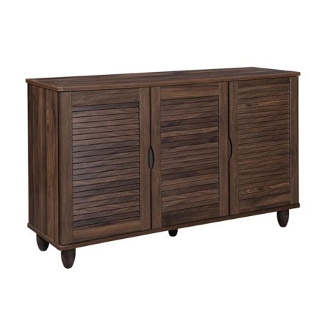 Παπουτσοθήκη MDF χρώμα καρυδί 110x33x77εκ.