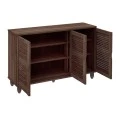 Παπουτσοθήκη 3 Πόρτες Απόχρωση Καρυδί 110x33x77cm