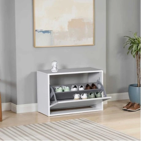 Παπουτσοθήκη Step Megapap 6 ζευγών χρώμα λευκό 60x30x42εκ.