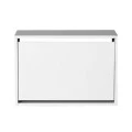 Step Megapap shoe rack of 6 pairs in white color 60x30x42cm..