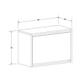 Step Megapap shoe rack of 6 pairs in white color 60x30x42cm..