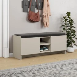 Παπουτσοθήκη Zulla Megapap χρώμα sandstone 110x37x43εκ.