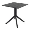 PARIS BLACK 70X70X74εκ. ΤΡΑΠΕΖΙ ΠΟΛ/ΝΙΟΥ