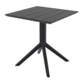 PARIS BLACK 70X70X74εκ. ΤΡΑΠΕΖΙ ΠΟΛ/ΝΙΟΥ