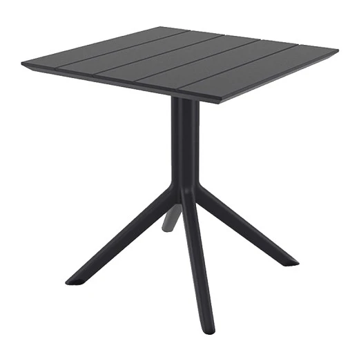PARIS BLACK 70X70X74εκ. ΤΡΑΠΕΖΙ ΠΟΛ/ΝΙΟΥ