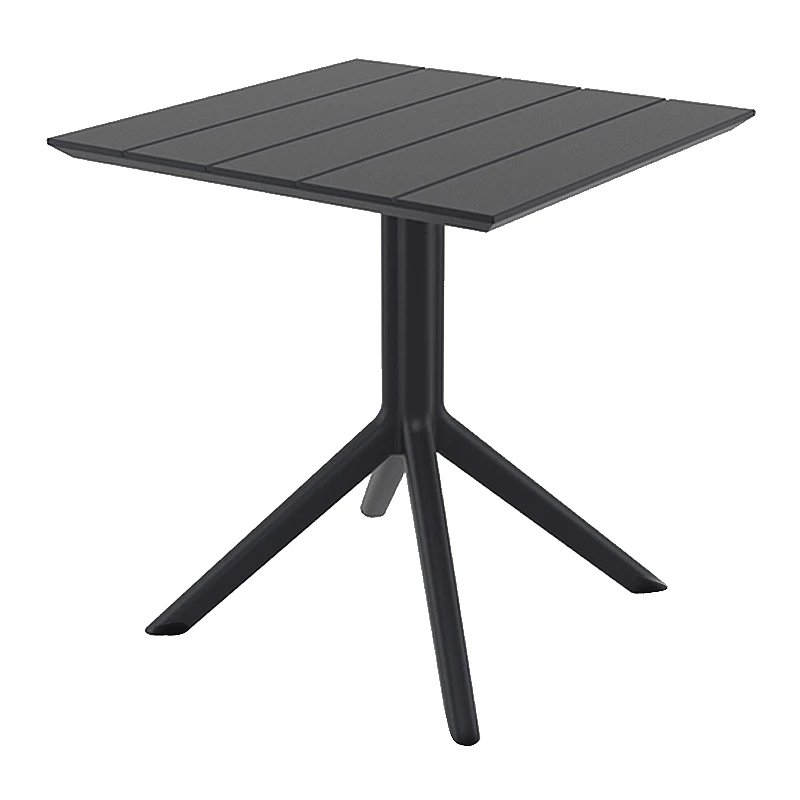 PARIS BLACK 70X70X74εκ. ΤΡΑΠΕΖΙ ΠΟΛ/ΝΙΟΥ