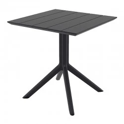 PARIS BLACK 80X80X74εκ. ΤΡΑΠΕΖΙ ΠΟΛ/ΝΙΟΥ