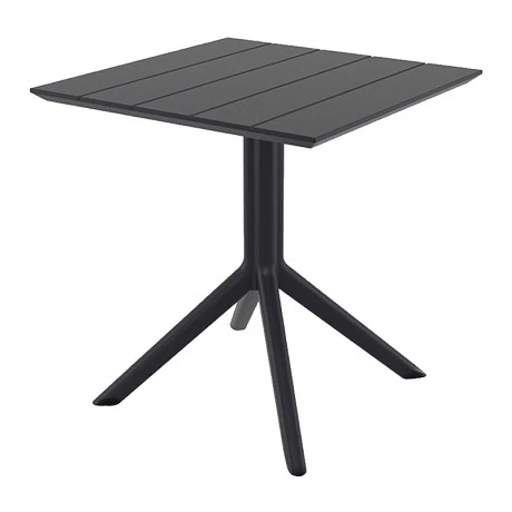 PARIS BLACK 80X80X74εκ. ΤΡΑΠΕΖΙ ΠΟΛ/ΝΙΟΥ