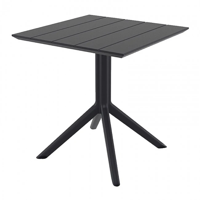PARIS BLACK 80X80X74εκ. ΤΡΑΠΕΖΙ ΠΟΛ/ΝΙΟΥ