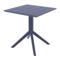 PARIS DARK GREY 70X70X74εκ. ΤΡΑΠΕΖΙ ΠΟΛ/ΝΙΟΥ