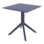 PARIS DARK GREY 70X70X74εκ. ΤΡΑΠΕΖΙ ΠΟΛ/ΝΙΟΥ
