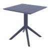 PARIS DARK GREY 80X80X74εκ. ΤΡΑΠΕΖΙ ΠΟΛ/ΝΙΟΥ