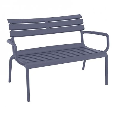 PARIS ΚΑΝΑΠΕΣ DARK GREY 116X70X75εκ. ΠΟΛ/ΝΙΟΥ