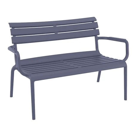 PARIS ΚΑΝΑΠΕΣ DARK GREY 116X70X75εκ. ΠΟΛ/ΝΙΟΥ