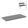 PARIS ΜΑΞΙΛΑΡΙ ΚΑΝΑΠΕ 100Χ50Χ5εκ. DARK GREY