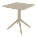 PARIS TAUPE 70X70X74εκ. ΤΡΑΠΕΖΙ ΠΟΛ/ΝΙΟΥ