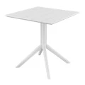 PARIS WHITE 80X80X74εκ. ΤΡΑΠΕΖΙ ΠΟΛ/ΝΙΟΥ