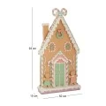 ΠΑΣΤΕΛ ΔΙΑΚΟΣΜΗΤΙΚΟ GINGERBREAD ΣΠΙΤΙ 50Χ15Χ93ΕΚ