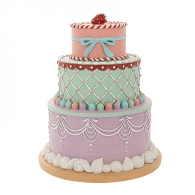 PASTEL RESIN CAKE 26X26X31CM