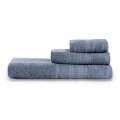 Piramit bath towels set of 3 pcs 450gr/m²  indigo blue color