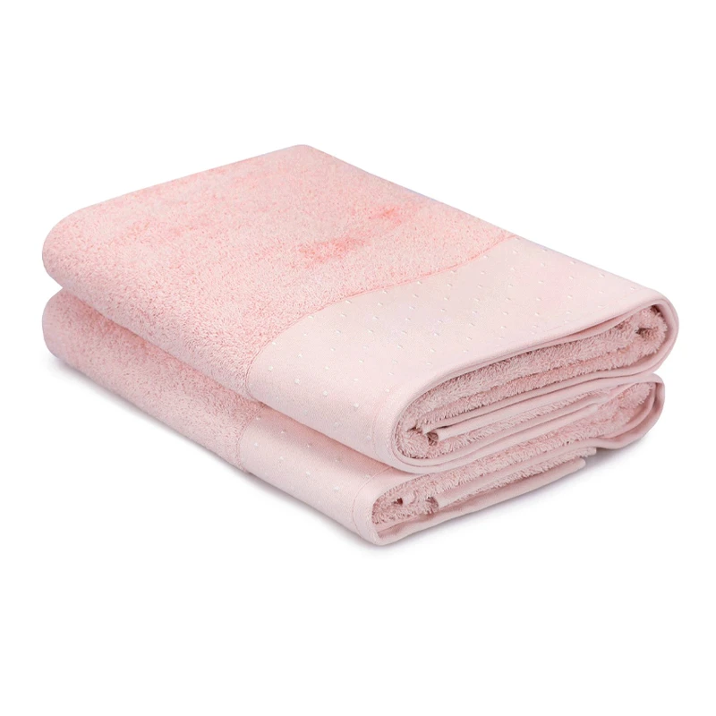 Pitircik bath towels set of 2 pcs 510gr/m²  pink color