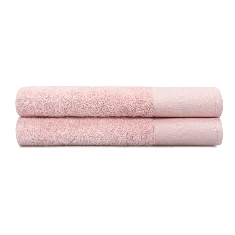 Pitircik bath towels set of 2 pcs 510gr/m²  pink color