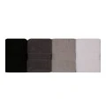 Rainbow bath towels set of 4 pcs 500gr/m² shades black