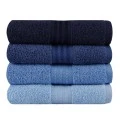 Rainbow bath towels set of 4 pcs 500gr/m² shades blue