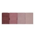 Rainbow bath towels set of 4 pcs 500gr/m² shades pink