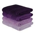 Rainbow bath towels set of 4 pcs 500gr/m² shades purple