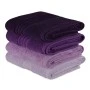 Rainbow bath towels set of 4 pcs 500gr/m² shades purple