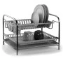 Double metal chrome plate holder with plastic shelves 44x36x33cm.