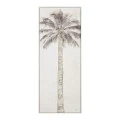 FRAMED PRINT ON CANVAS 40X100 CM PALM TREE