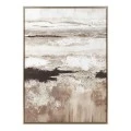 PAINTING OF AN ABSTRACT LANDSCAPE WITH FRAME 60X90 CM