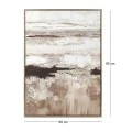 PAINTING OF AN ABSTRACT LANDSCAPE WITH FRAME 60X90 CM