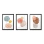 "Circles" Megapap painting of three pieces in frame 35x45x2cm.