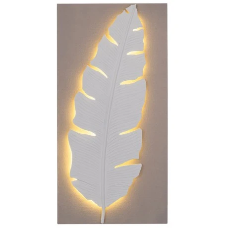 FEATHER OIL PAINTING WITH LED LIGHT ON PRINTED CANVAS 70X140CM
