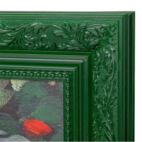 HANDMADE PAINTING WITH WOMAN AND FLOWERS IN PS FRAME 100X140CM