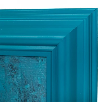 ΠΙΝΑΚΑΣ ΧΕΙΡΟΠΟΙΗΤΟΣ ΜΕ ΓΥΝΑΙΚΑ ΣΕ ΜΠΛΕ ΚΟΡΝΙΖΑ 87Χ117ΕΚ (70X100)