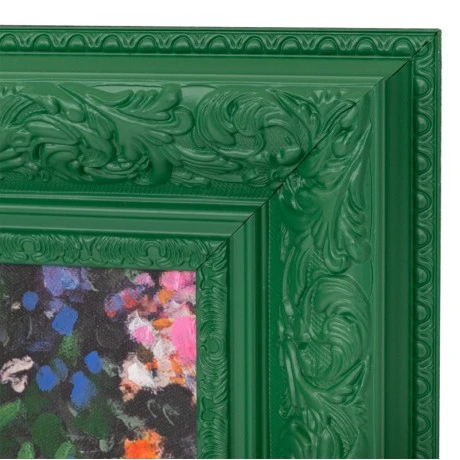 HANDMADE PAINTING WITH FLOWERS IN PS FRAME 90X120CM