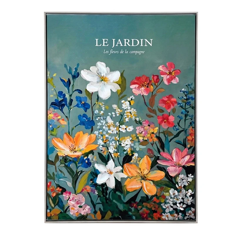 PAINTING WITH FLOWERS IN A FRAME 50X70 CM