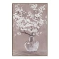 PAINTING WITH A VASE WITH FLOWERS AND FRAME 60X80 CM