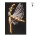 ΠΙΝΑΚΑΣ ΜΠΑΛΑΡΙΝΑ WITH LED LIGHT ΜΕ ΑΣΗΜΙ ΚΟΡΝΙΖΑ ΣΕ ΤΥΠΩΜΕΝΟ ΚΑΜΒΑ 80Χ120ΕΚ