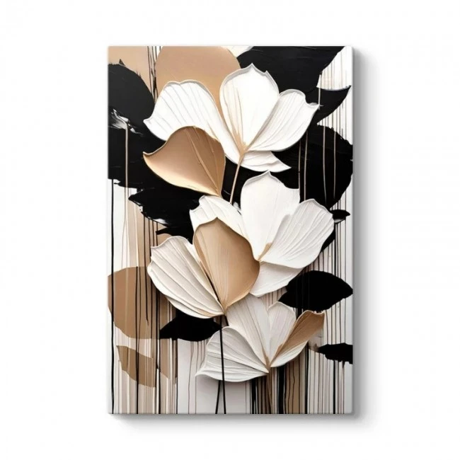 "Abstract Flower" Megapap painting on canvas digital printing 70x100x3cm.