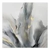 "Abstract Grey Leaves" Megapap painting on canvas digital printing 100x100x3cm.