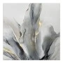 "Abstract Grey Leaves" Megapap painting on canvas digital printing 100x100x3cm.