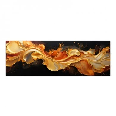 "Abstract Heat Wave" Megapap painting on canvas digital printing 150x50x3cm.